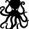 Cartoon Octopus Silhouette