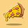 Cartoon Pizza Slice Logo