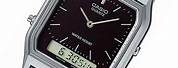 Casio Silver Analog Digital Watch