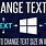 Change Text Font Size