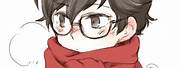 Chibi Anime Boy Glasses
