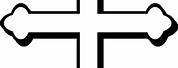 Christian Cross Outline Design