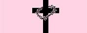 Christian Cross Wallpaper Pink