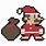 Christmas Mario Pixel Art