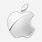 Chrome Apple Logo