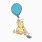 Classic Pooh with Balloon