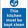 Clean Kitchen Signage