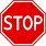 Clip Art of Stop Sign