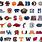 College Football Team Logos and Symbols