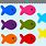 Colored Fish Clip Art
