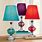 Colored Glass Table Lamps