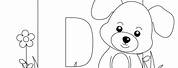 Coloring Pages for Kids Letter D