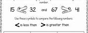 Compare and Order Whole Numbers Worksheet
