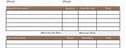 Construction Invoice Template Excel