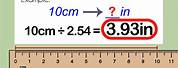 Convert 5 Cm to Inches