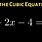 Cubic Equation Solution
