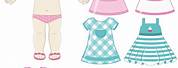 Cut Out Paper Doll Clothes Pattern