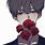 Cute Anime Boy with Flowers