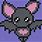 Cute Bat Pixel Art