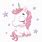 Cute Cartoon Baby Unicorn
