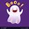 Cute Ghost Saying Boo