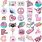 Cute Girly Stickers Printable