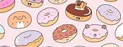 Cute Kawaii Donut Wallpaper