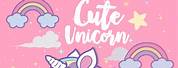 Cute Pink Unicorn Wallpaper