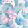 Cute Pink and Blue Wallpaper Pastel