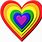 Cute Rainbow Heart