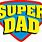 Dad Super Hero Logo
