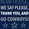 Dallas Cowboys Sayings