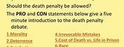 Death Penalty Pros and Cons
