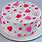 Decorated Heart Cake