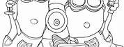 Despicable Me Minions in Love Coloring Pages