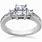 Diamond Cut Engagement Ring
