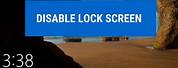 Disable Lock Screen Cmd