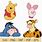 Disney Winnie the Pooh Characters Faces