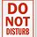 Do Not Disturb Sign for Office