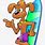 Dog Surfing Clip Art