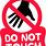 Don't Touch Sign Clip Art