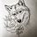 Draw Wolf Tattoo