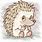 Drawn Hedgehog