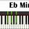EB Minor Chord Piano