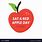 Eat a Red Apple Day Clip Art
