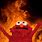 Elmo with Fire Background