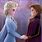 Elsa and Anna Holding Hands