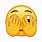 Emoji with Hand Covering Face