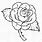 English Rose Outline