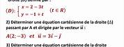 Equation Cartesienne D'une Droite